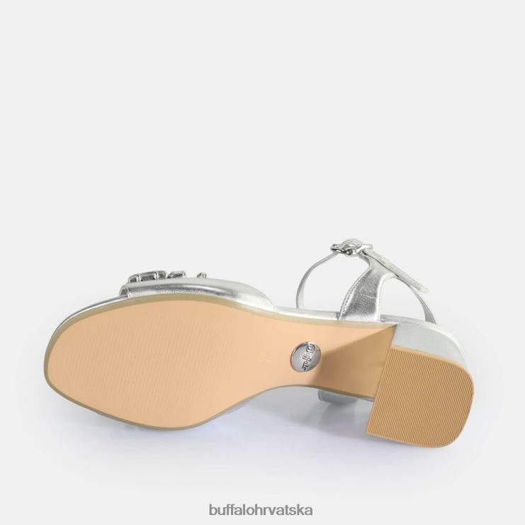 srebro Buffalo veganske sandale na petu lilly ice |sandale TDD6T503